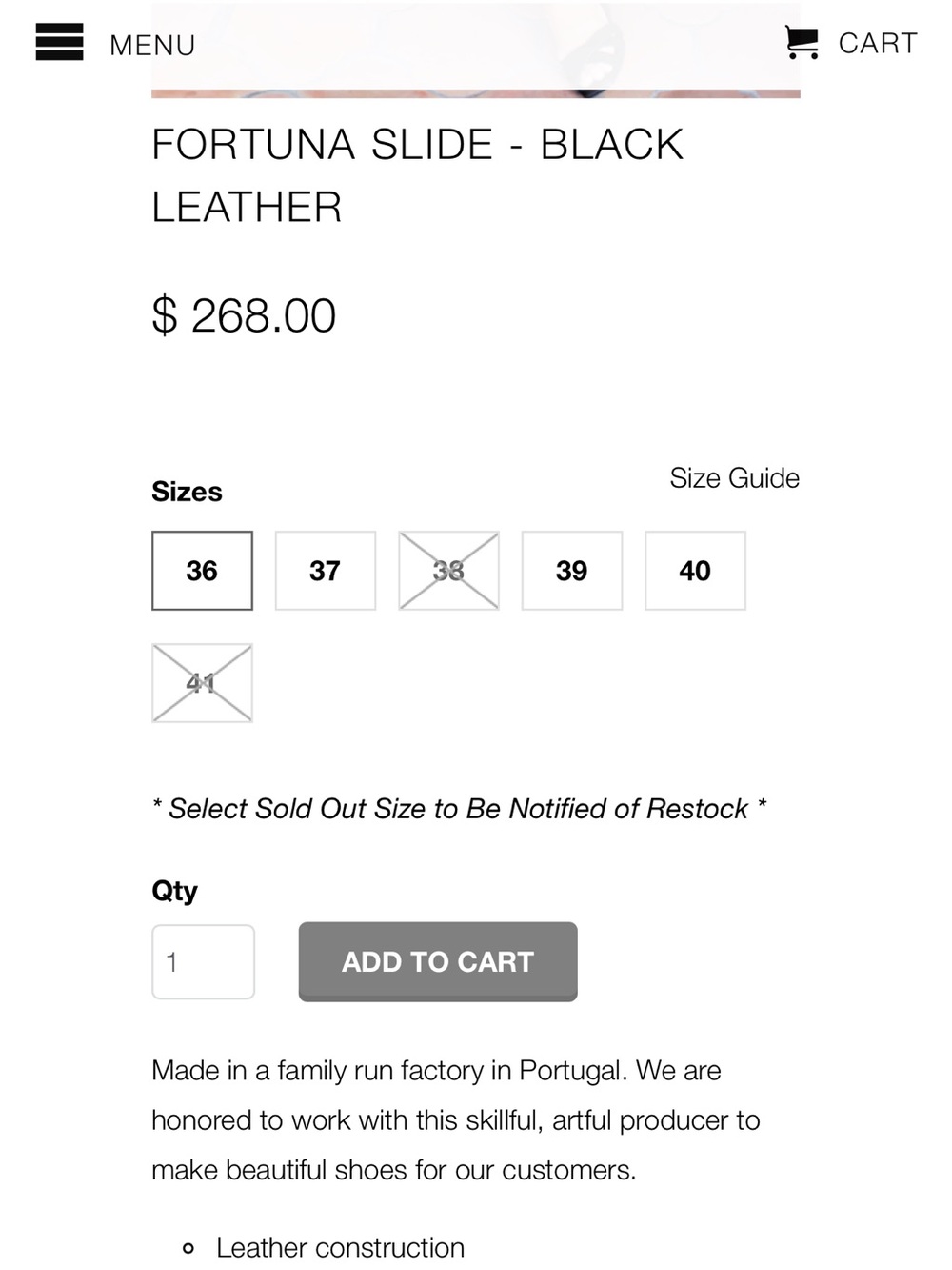 Emerson Fry Black Leather Crisscross Slide Sandals - Picture 8 of 10